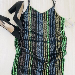 Rachel Zoe Sequin Sheath Dress